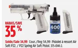 Canadian Tire P22 Spring Air Soft Pistol offer