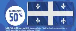 Canadian Tire 54 x 27˝ Quebec Flag offer