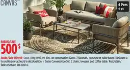 Canadian Tire CANVAS 2 chairs, loveseat and coffee table offer