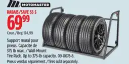 Canadian Tire MotoMaster Wall-Mount Tire Rack offer