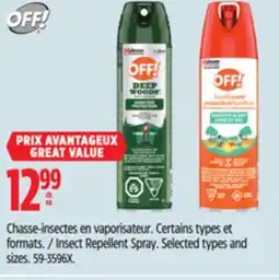 Canadian Tire OFF! Insect Repellent Spray offer