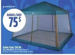 Canadian Tire Woods 12 x 12´ Easy Up Screen House offer