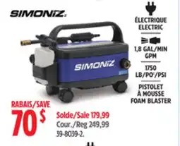 Canadian Tire SIMONIZ FOAM BLASTER offer