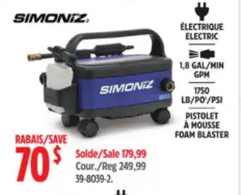 Canadian Tire SIMONIZ FOAM BLASTER offer