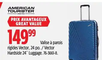Canadian Tire American Tourister Vector Hardside 24˝ Luggage offer