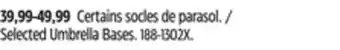 Canadian Tire Selected Umbrella Bases offer