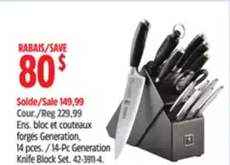 Canadian Tire Henckels 14-Pc Generation Knife Block Set offer