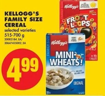 No Frills Kellogg's family size cereal offer