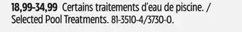 Canadian Tire Selected Pool Treatments offer