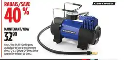 Canadian Tire Certified Deluxe 12V Direct-Drive Analog Tire Inflator offer