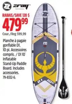 Canadian Tire Zray D1 10´ Inflatable Stand-Up Paddle Board offer