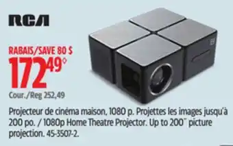 Canadian Tire RCA 1080p Home Theatre Projector offer