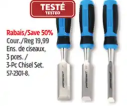 Canadian Tire mastercraft 3 pces 3-Pc Chisel Set offer