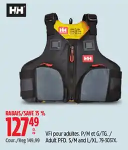 Canadian Tire Helly Hansen Adult PFD. S/M and L/XL offer