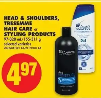 No Frills Head & shoulders, tresemme hair care offer