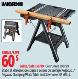 Canadian Tire Worx Pegasus Clamping Work Table and Sawhorse offer