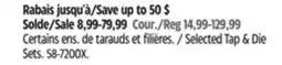 Canadian Tire MAXIMUM Selected Tap & Die Set offer