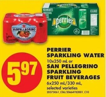 No Frills Perrier sparkling water offer