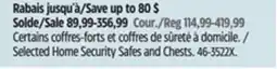 Canadian Tire Selected Home Security Safes and Chests offer