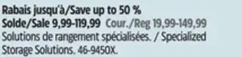 Canadian Tire Specialized Storage Solutions offer