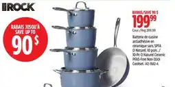 Canadian Tire Heritage The Rock 10-Pc O Naturel Ceramic PFAS-Free Non-Stick Cookset offer