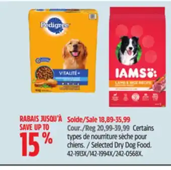 Canadian Tire Selected Dry Dog Food offer
