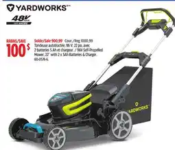 Canadian Tire Yardworks 96V Self Propelled Lawn MoweR offer