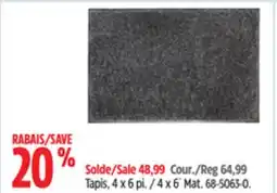 Canadian Tire PANASONIC 4 x 6´ Mat offer