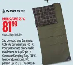 Canadian Tire Canmore Sleeping Bag offer