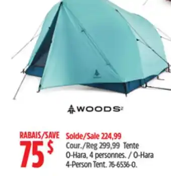 Canadian Tire WOODS O-Hara 4-Person Tent offer