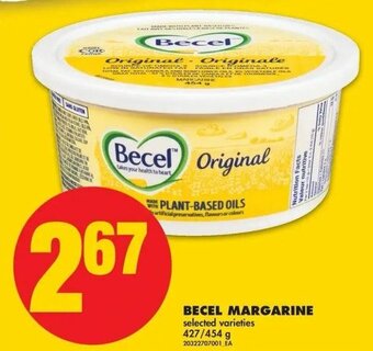 No Frills Becel margarine offer