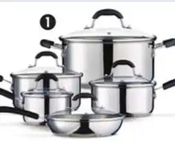 Canadian Tire MASTER Chef 10-Pc Stainless-Steel Cookset offer
