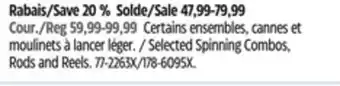 Canadian Tire Abu Garcia Selected Spinning Combos, Rods and Reels offer