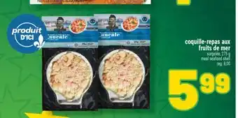 Marché Richelieu COQUILLE-REPAS AUX FRUITS DE MER | MEAL SEAFOOD SHELL offer
