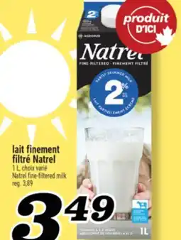 Marché Richelieu LAIT FINEMENT FILTRÉ NATREL | NATREL FINE-FILTERED MILK offer