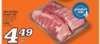 Marché Richelieu CÔTES DE FLANC DE PORC FRAIS | FRESH PORK SIDE RIBS offer