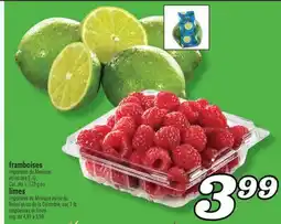 Marché Richelieu FRAMBOISES ET LIMES | RASPBERRIES OR LIMES offer