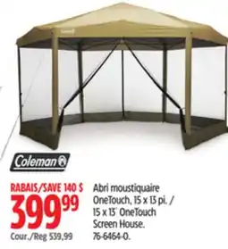 Canadian Tire Coleman 15 x 13´ OneTouch Screen House offer
