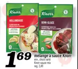 Marché Richelieu MÉLANGE À SAUCE KNORR | KNORR SAUCE MIX offer