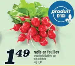 Marché Richelieu RADIS EN FEUILLES | TOP RADISHES offer