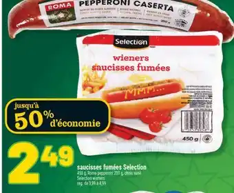 Marché Richelieu SAUCISSES FUMÉES SELECTION | SELECTION WIENERS offer