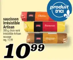 Marché Richelieu SAUCISSON IRRÉSISTIBLE ARTISAN | IRRÉSISTIBLE ARTISAN SAUSAGE offer