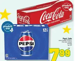 Marché Richelieu PEPSI, COKE CAISSE, CANETTES | SOFT DRINK offer