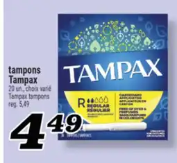 Marché Richelieu TAMPONS TAMPAX | TAMPAX TAMPONS offer