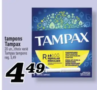 Marché Richelieu TAMPONS TAMPAX | TAMPAX TAMPONS offer