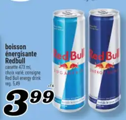 Marché Richelieu boisson énergisante Redbull offer