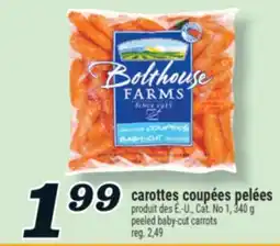 Marché Richelieu CAROTTES COUPÉES PELÉES | PEELED BABY-CUT CARROTS offer