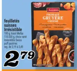 Marché Richelieu feuilletés suisses Irrésistible | Irrésistible Swiss puff pastries offer