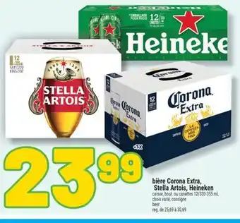 Marché Richelieu BIÈRE CORONA EXTRA, STELLA ARTOIS, HEINEKEN | BEER offer