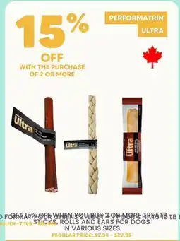 Chico STICKS, ROLLS AND EARS FOR DOGS offer